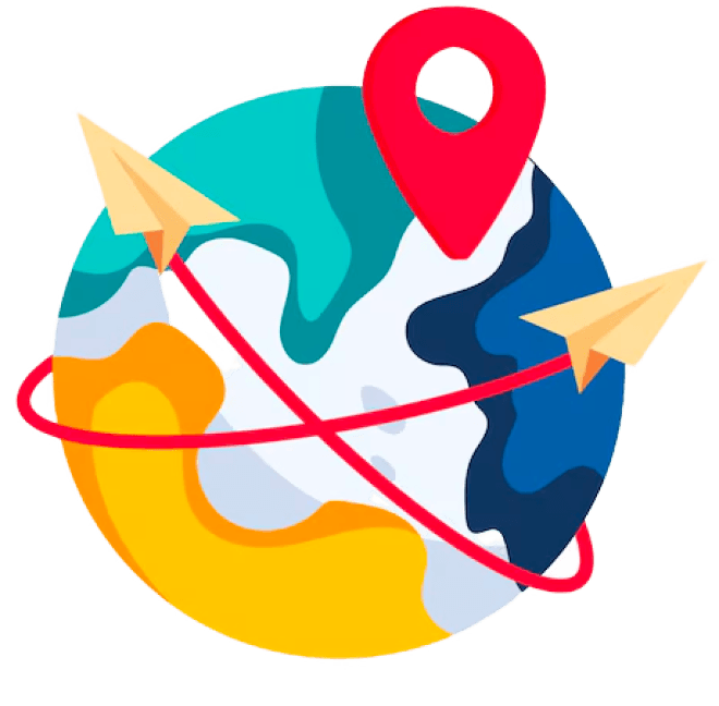 Geographical Location Illustration